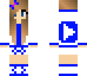 blue youtuber girl