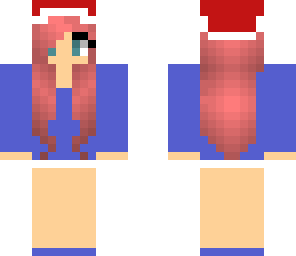 girl with christmas hat
