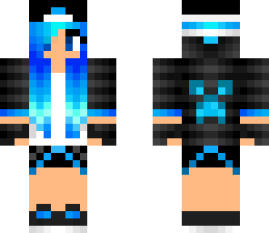 blue tomboy girl