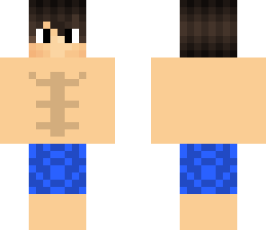 teen guy in a swimsuit