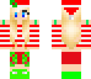 christmas blond girl