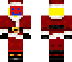 red and blue santa