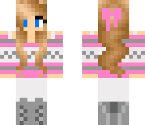pink sweater girl