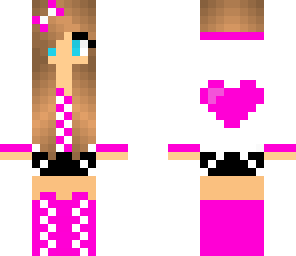 pink heart girl