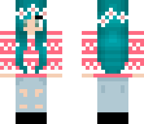 fixed cyan hair