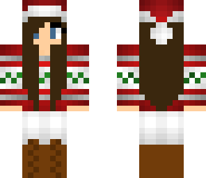 christmas girl with blue eyes