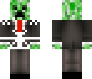 creeper in black and white suit