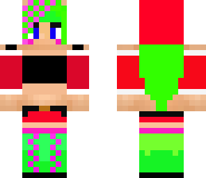green santa girl