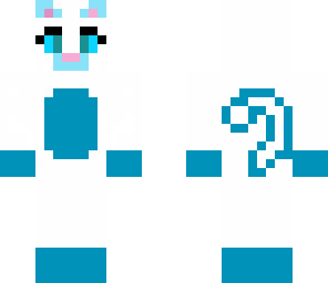cyan white cat