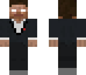herobrine in a suit