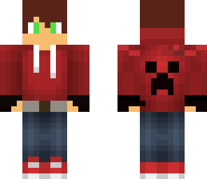 red hoodie