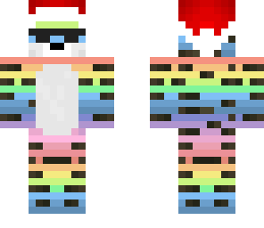 winter badass rainbow tiger