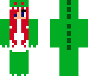 red haired dino girl