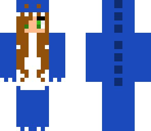 blue dino girl