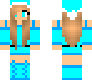 blue santa girl