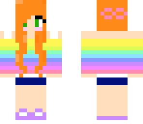 pretty rainbow girl