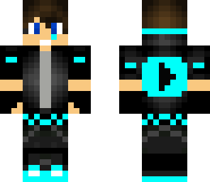 cool neon youtube boy
