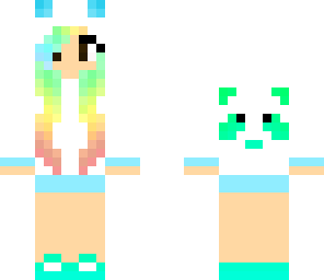 rainbow panda girl
