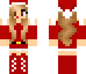 girl santa with lips