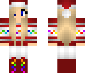 raimbow santa girl