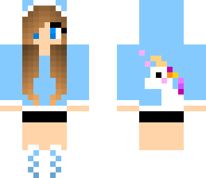 blue unicorn girl