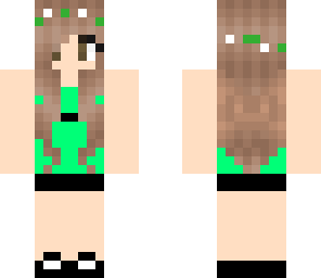 summer girl green