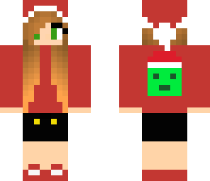 christmas girl with slime jacket