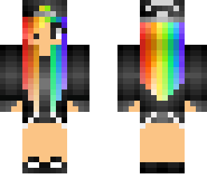 rainbow haired girl
