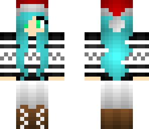 blue christmas girl