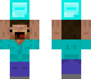 derpy steve carrying a diamond