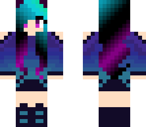 blue haired girl