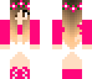 pink tropical girl