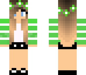 green flower girl