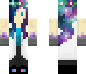 galaxy flower crown