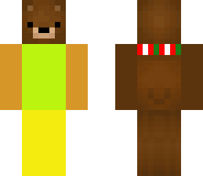 bear is waring cloths 