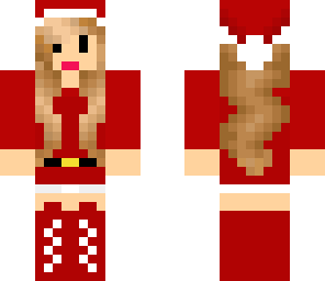 mustachte santa girl