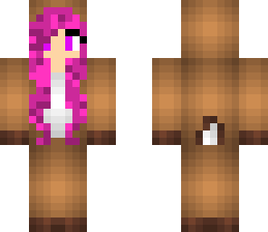 reindeer girl with pink hair