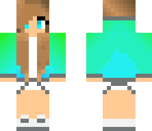 green and blue girl