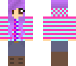 winter skin for purple haired teen