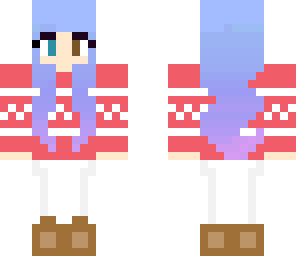 pastel christmas girl