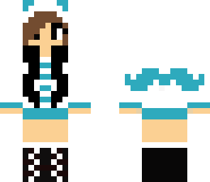 blue panda girl