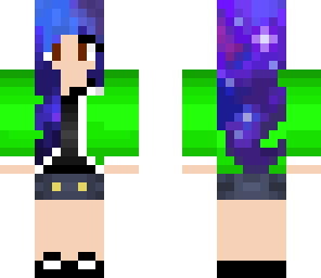 neon galaxy hair