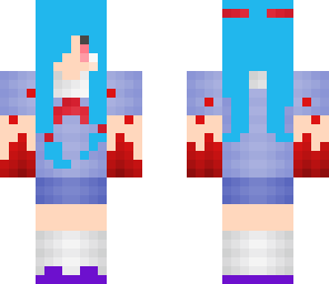 blue haired mirai nikki