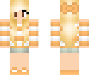 orange cute girl