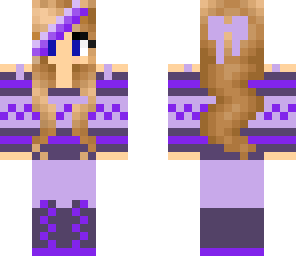 girl in purple