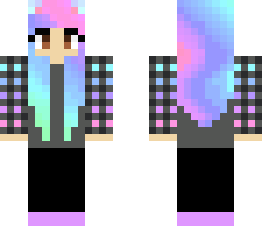 rainbow cat girl