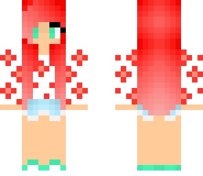 red floral girl