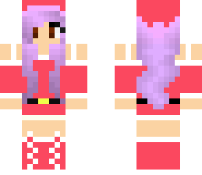 purple hair christmas girl