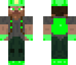 green minecraft miner