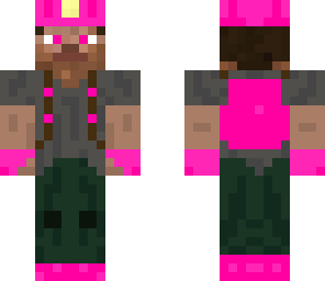 purple minecraft miner